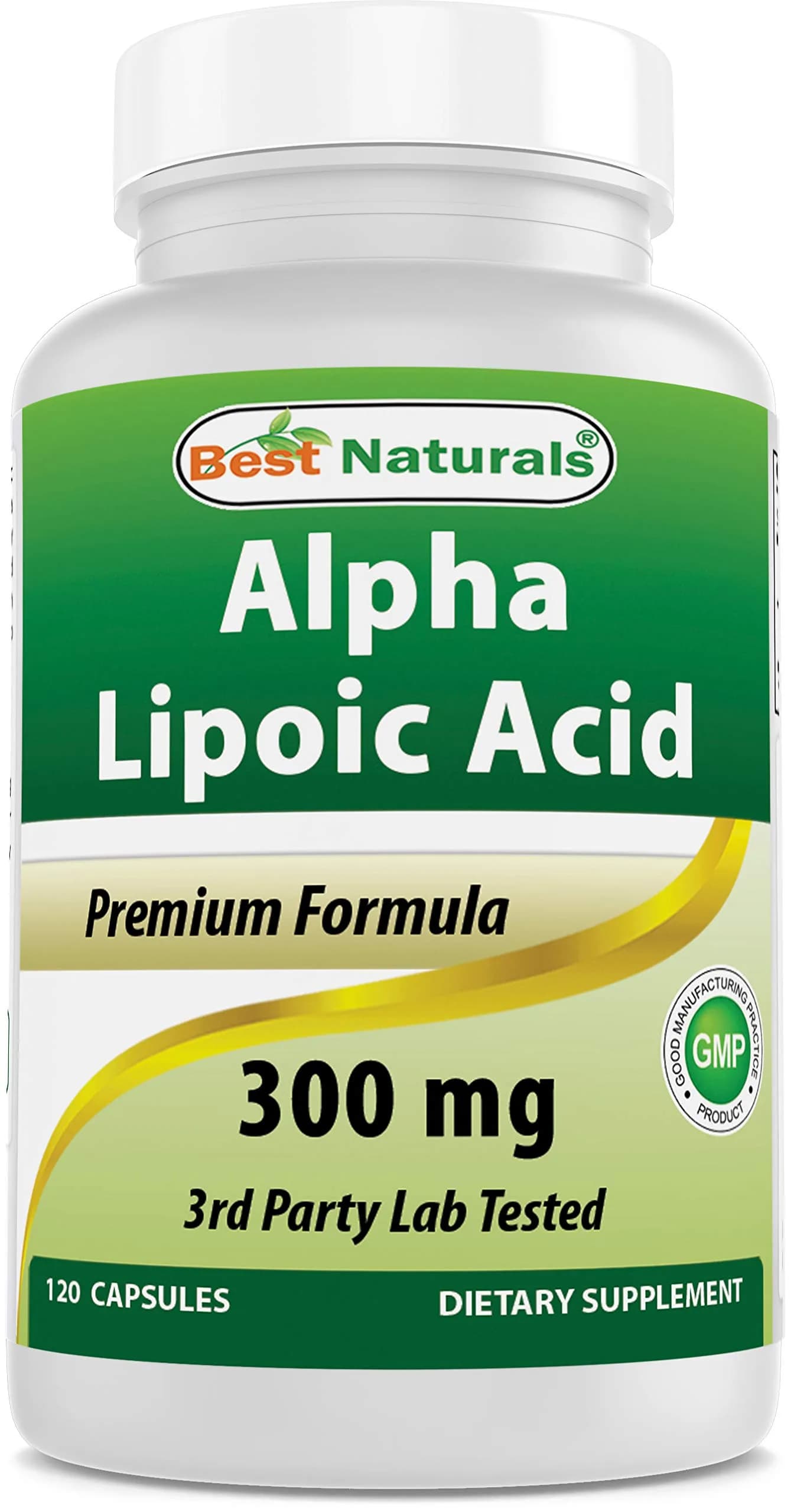 Best Naturals Alpha Lipoic Acid 300 mg 120 Capsules | Antioxidant Support for Adults