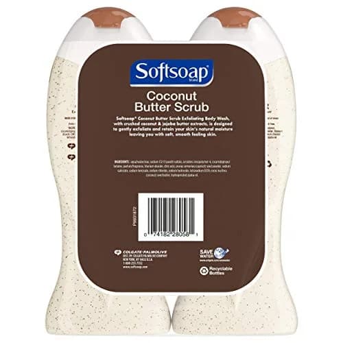 Softsoap Body Butter Coconut Scrub 15 Fl Oz (Pack of 2) | Gentle Daily Exfoliation with Tropical Scent thumbnail 3
