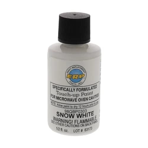 ERP Microwave Oven Cavity Touch Up Paint Snow Bright White 15ml (0.5 Fl Oz) | For Microwave Oven Interiors thumbnail 1