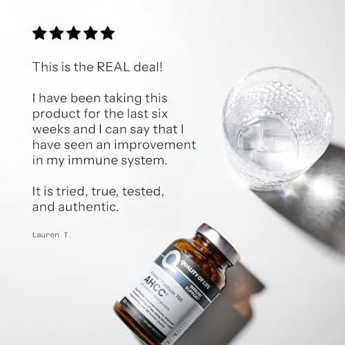 Quality of Life Premium Kinoko Platinum AHCC Herbal Supplement 60 Veggie Capsules | Immune Support with Alpha-Glucans thumbnail 7
