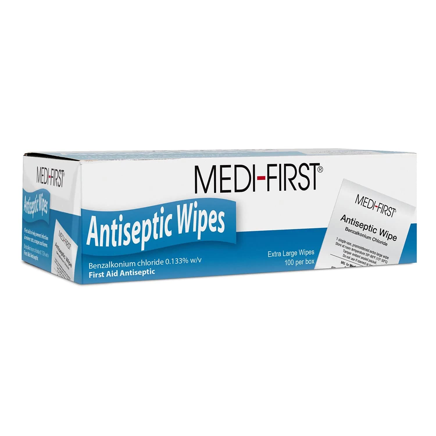 Medique Antiseptic Wipes 100 Count | Cleans Face, Hands & Body Without Soap — Wipes