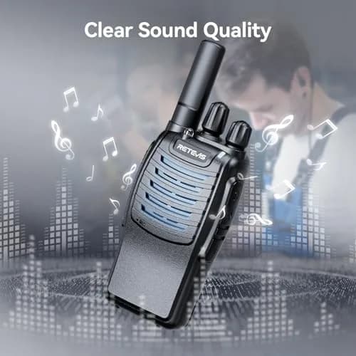 Retevis H-777 Walkie Talkies with Mic for Adults | Long Range 2 Way Radios, 16 Channels, Emergency Alarm, VOX Hands-Free, 10 Pack thumbnail 4
