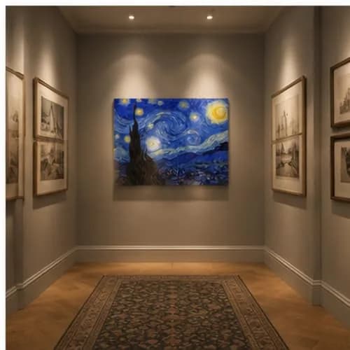Wieco Art Classic Abstract Giclee Canvas Prints Wall Art for Living Room Home Office Decor Large Starry Night by Van Gogh Famous Artwork Modern Landscape thumbnail 3