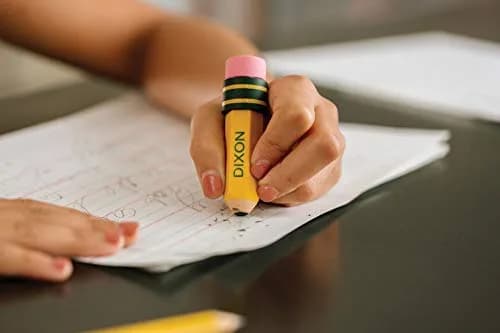Ticonderoga Pencil Shaped Erasers, Yellow, 3 Count | Smudge-Resistant & Non-Toxic thumbnail 5