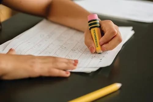 Ticonderoga Pencil Shaped Erasers, Yellow, 3 Count | Smudge-Resistant & Non-Toxic thumbnail 6