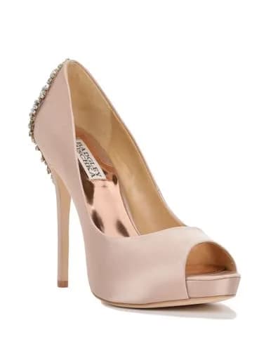 Badgley Mischka Kiara Platform Pump, White, Size 9 | Elegant Rhinestone Accents thumbnail 12