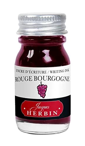 Jacques Herbin Rouge Bourgogne Fountain Pen Ink 10ml (0.3 fl oz) | Natural Dye Formula thumbnail 1