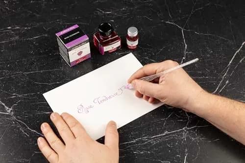 Jacques Herbin Traditional Bottled Ink Tender Rose 10ml (0.3 fl oz) | Smooth Flow, Fast Drying thumbnail 6
