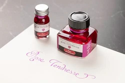 Jacques Herbin Traditional Bottled Ink Tender Rose 10ml (0.3 fl oz) | Smooth Flow, Fast Drying thumbnail 4