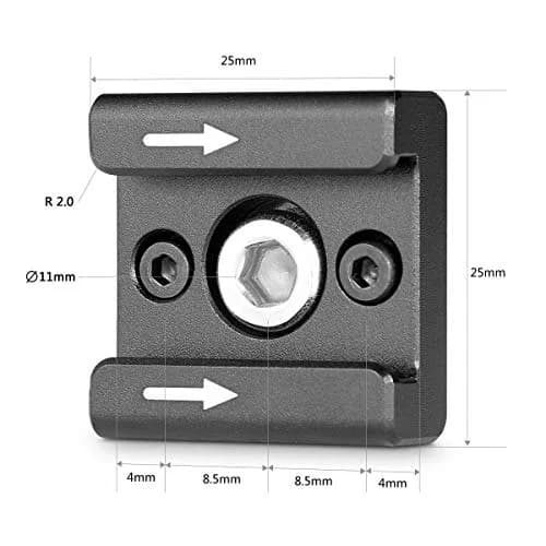 SMALLRIG Cold Shoe Mount Adapter with 1/4" Thread - 1241 | Mounts Lights, Microphones, and Accessories thumbnail 3