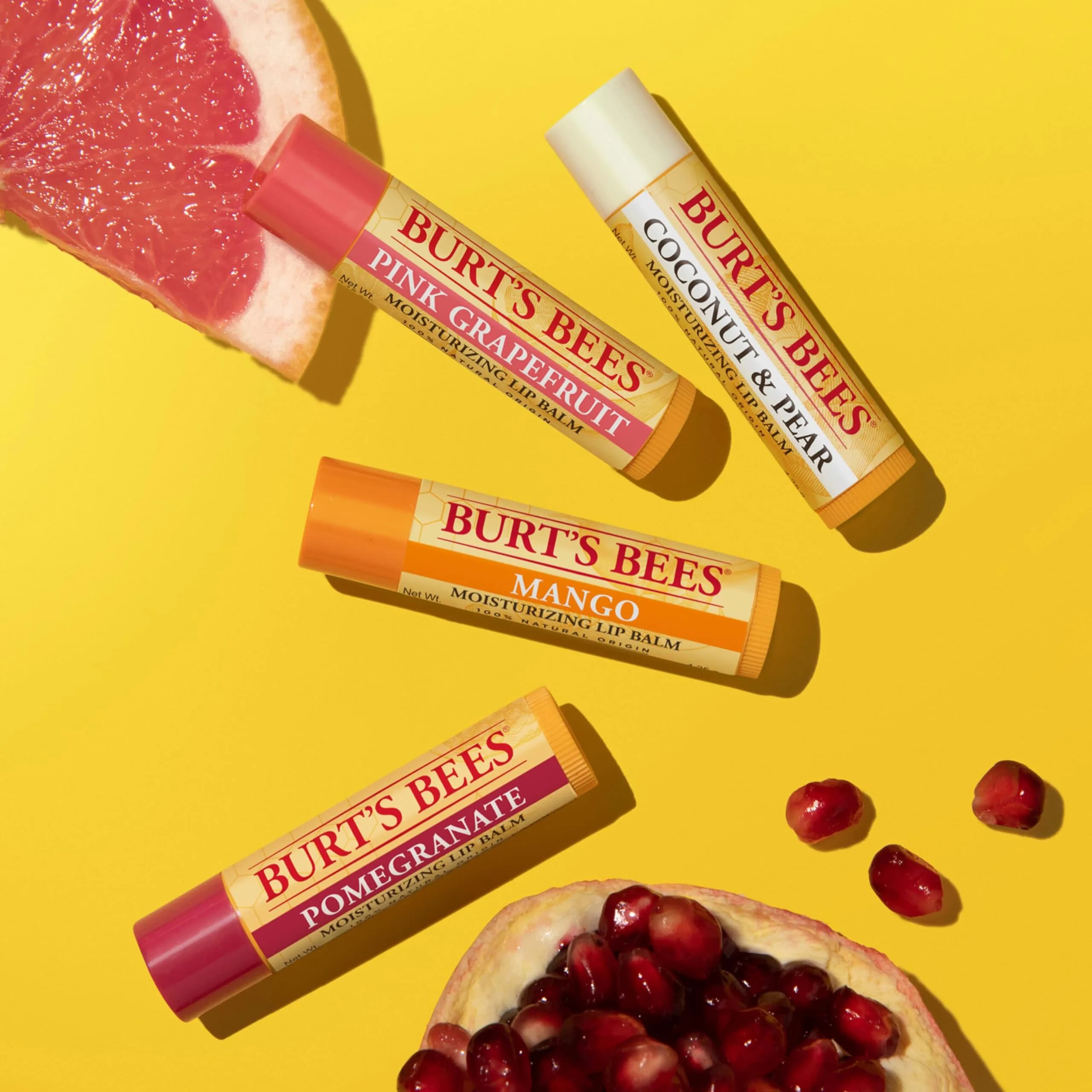 Burt's Bees Natural Moisturizing Lip Balm 4 Count (0.6 oz / 17g) | Hydrates & Softens Dry Lips - view 7