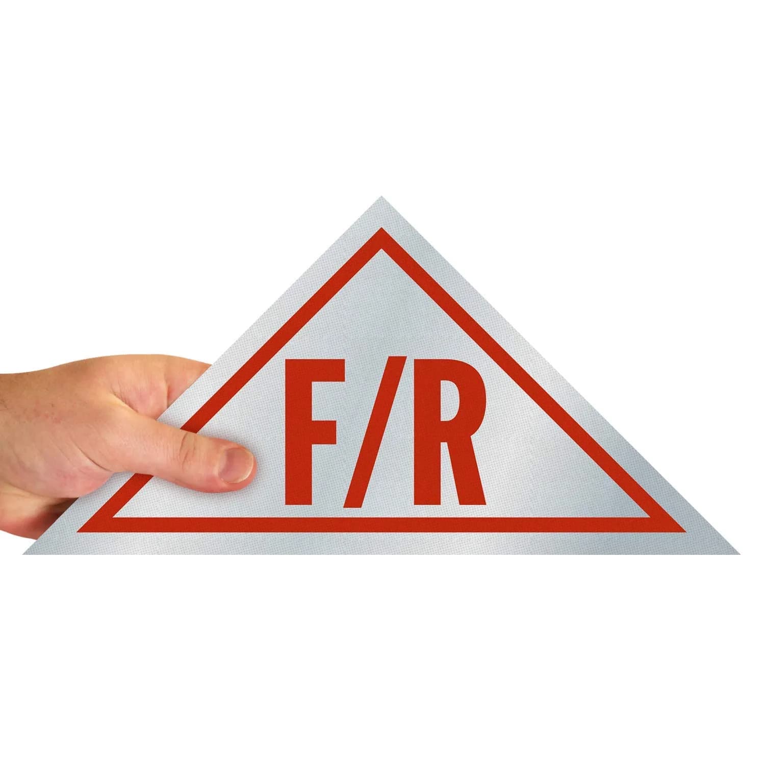 SmartSign K-4390-EG-06x12-TRI Floor & Roof Truss Sign | 6" x 12" Aluminum Reflective Sign - main product image