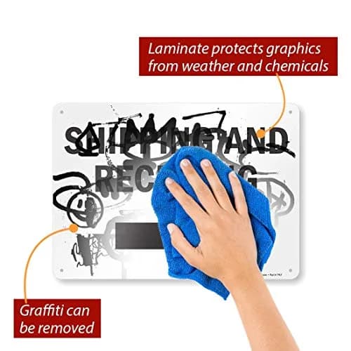 SmartSign Shipping And Receiving Sign with Right Arrow | 10" x 14" Aluminum Sign thumbnail 2
