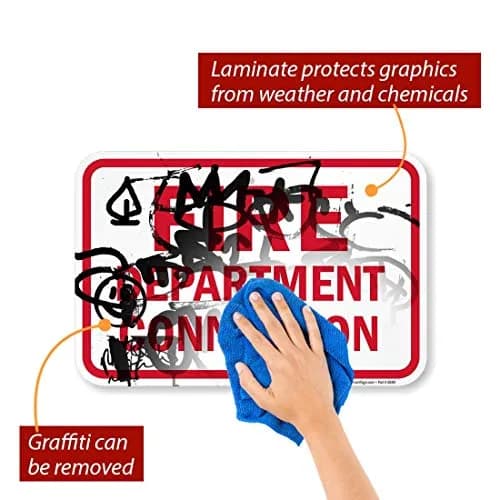 SmartSign Fire Department Connection Sign | 12" x 18" Reflective Aluminum thumbnail 2