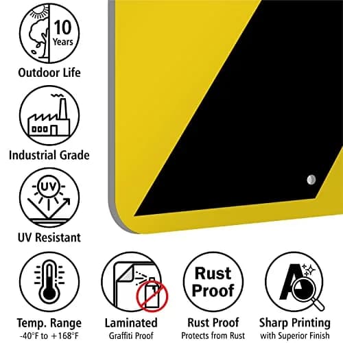 SmartSign Chevron Alignment - Right MUTCD Sign 18" x 24" Aluminum | MUTCD Compliant Reflective Sign thumbnail 6