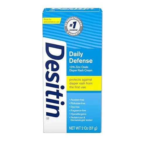 Desitin Zinc Oxide 2 oz | Diaper Rash Cream for Babies & Kids, Hypoallergenic, Pediatrician Tested thumbnail 1
