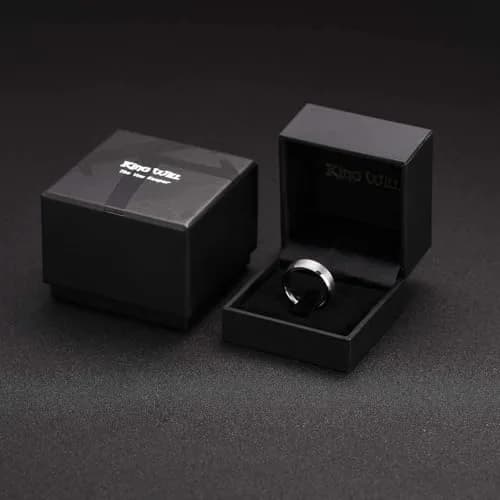 King Will Silver Tungsten Wedding Band 6mm (Size 7.5) | Modern Style, Engagement & Anniversary thumbnail 6