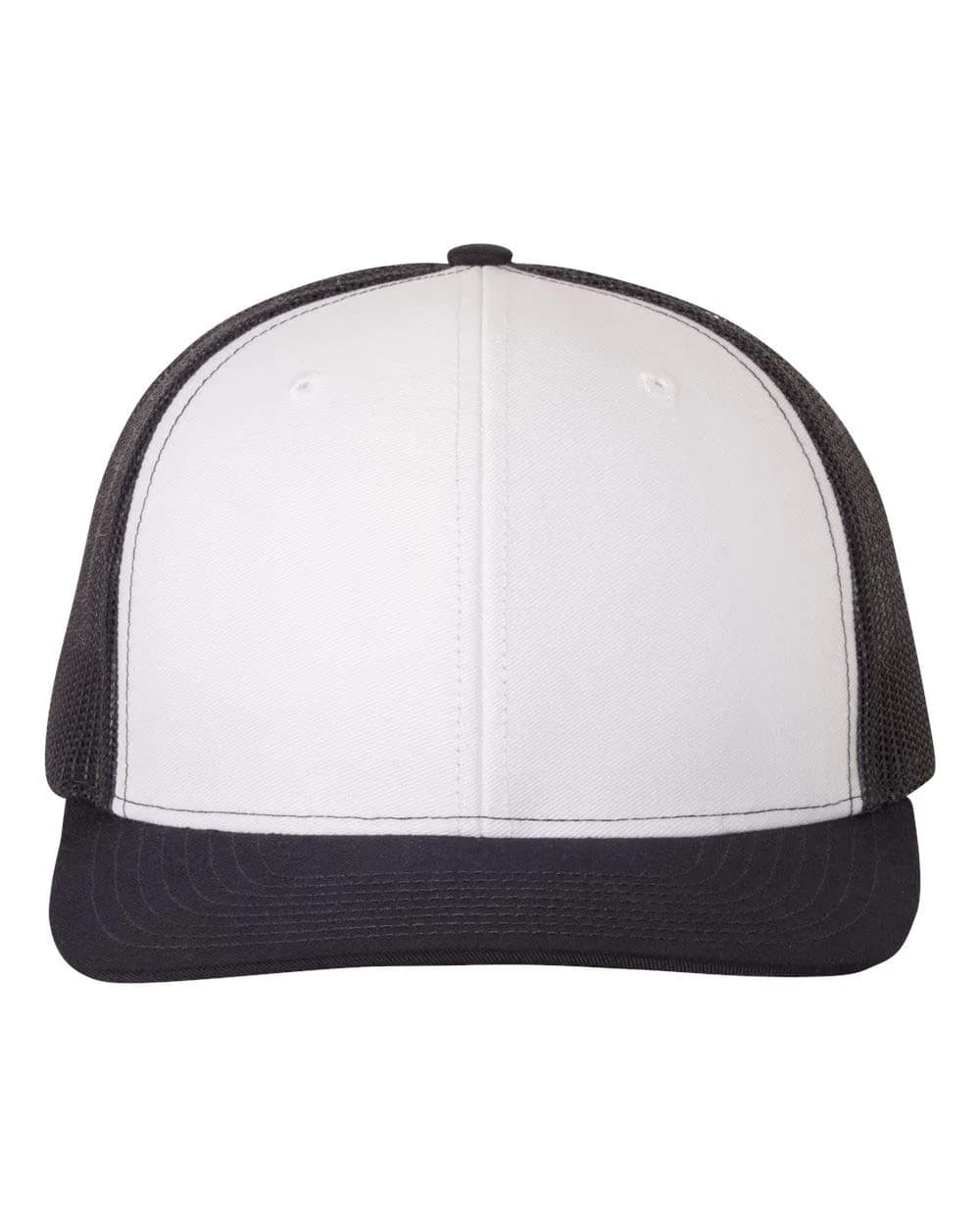R RICHARDSON Trucker Cap White | Adjustable Mesh Baseball Hat for Men — White/Navy