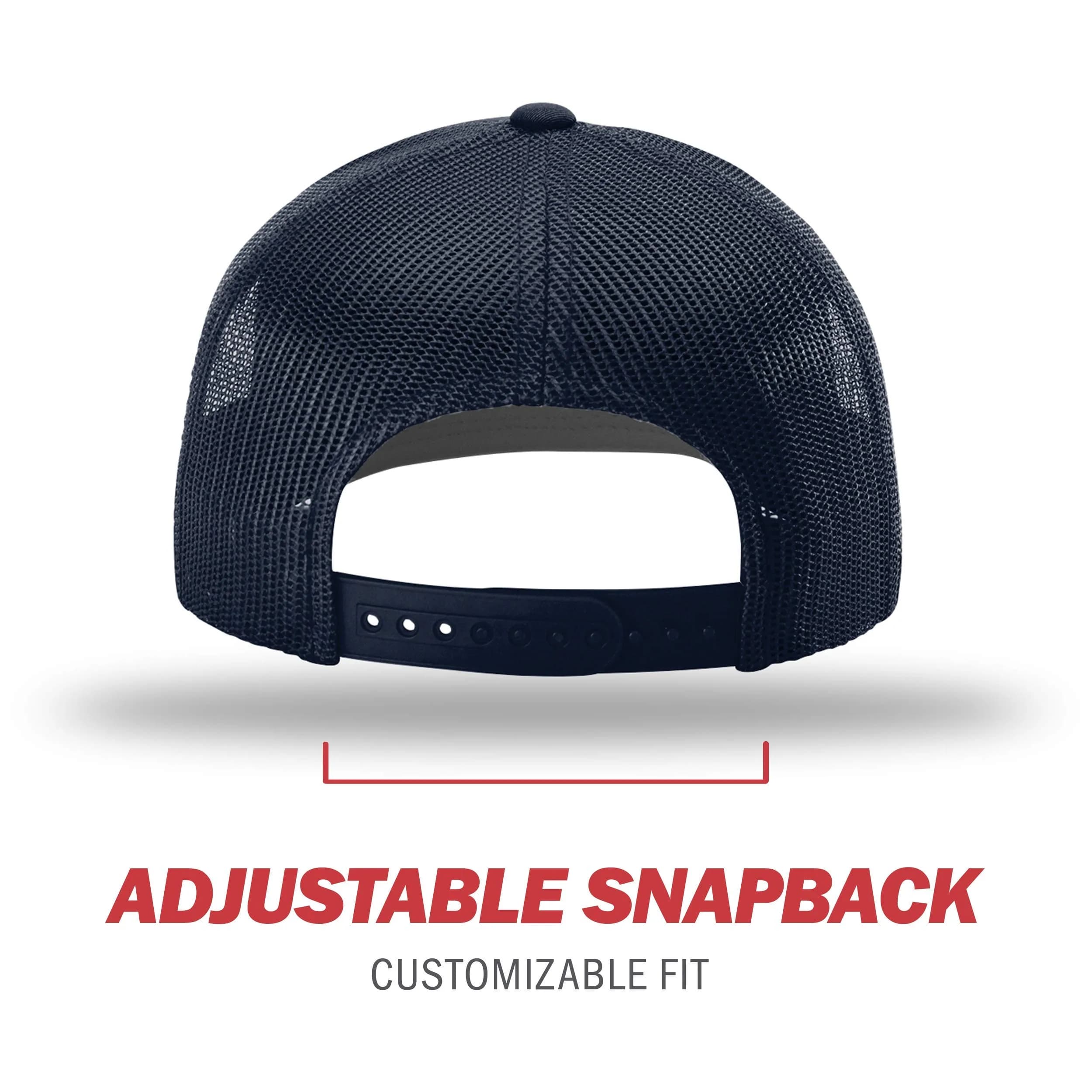 Richardson Unisex 112 Trucker Baseball Cap - Solid Navy, One Size - view 3