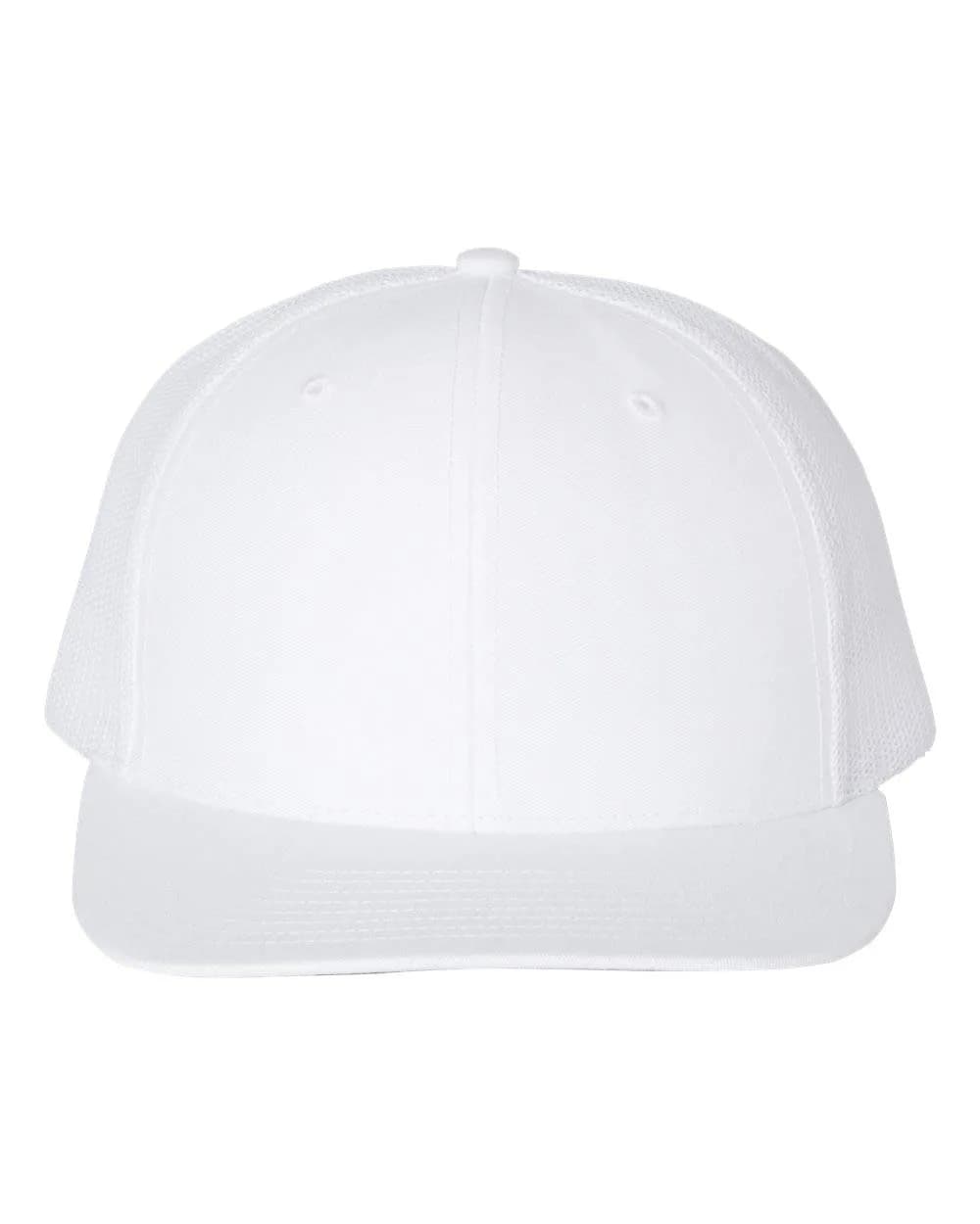 R RICHARDSON Trucker Cap White | Adjustable Mesh Baseball Hat for Men