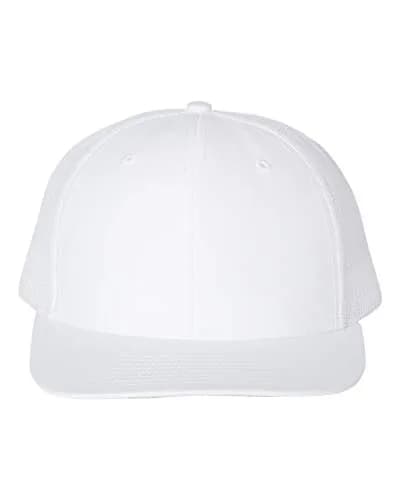 R RICHARDSON Trucker Cap White | Adjustable Mesh Baseball Hat for Men thumbnail 1