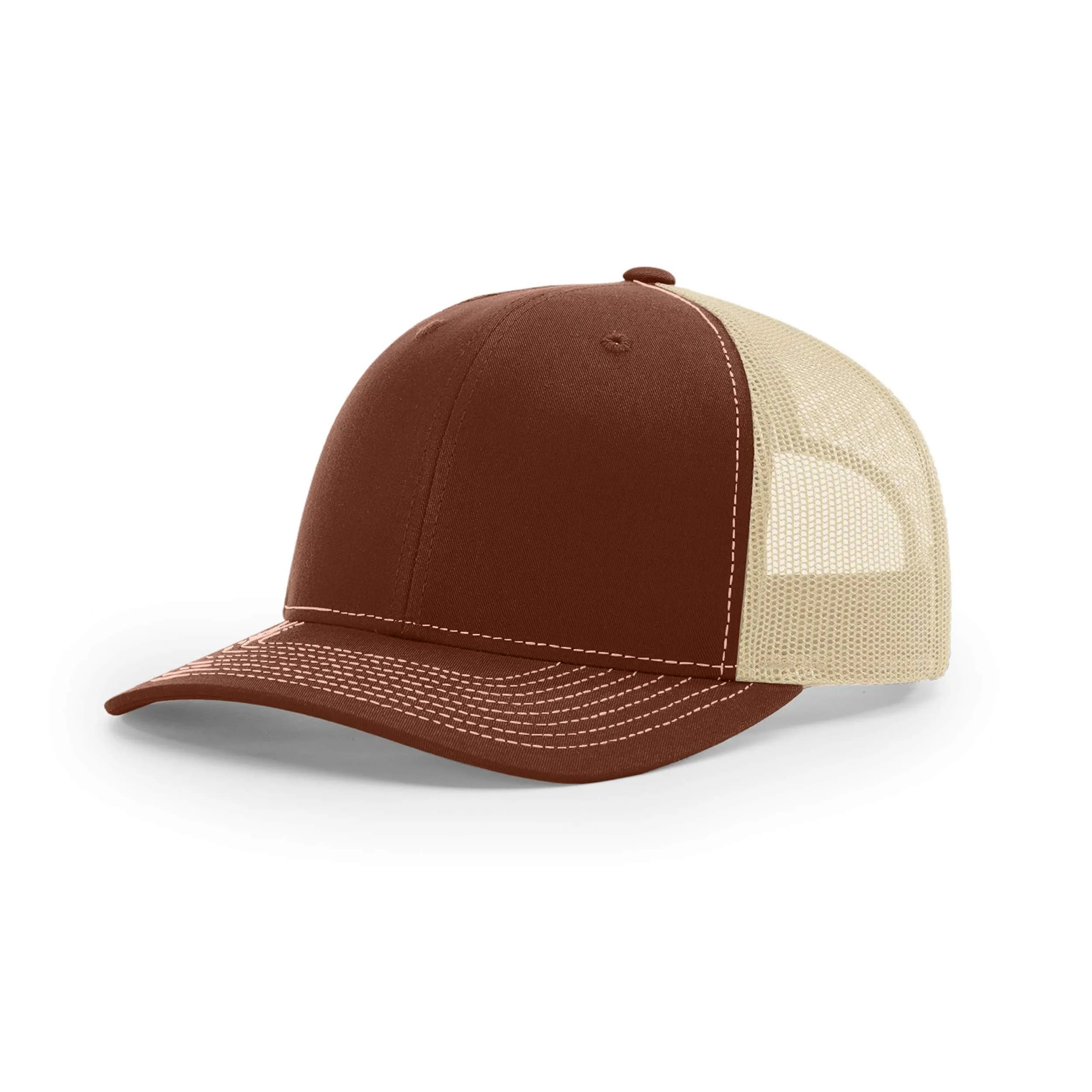 Richardson Unisex 112 Trucker Cap - Split Brown/Khaki, One Size - main product image
