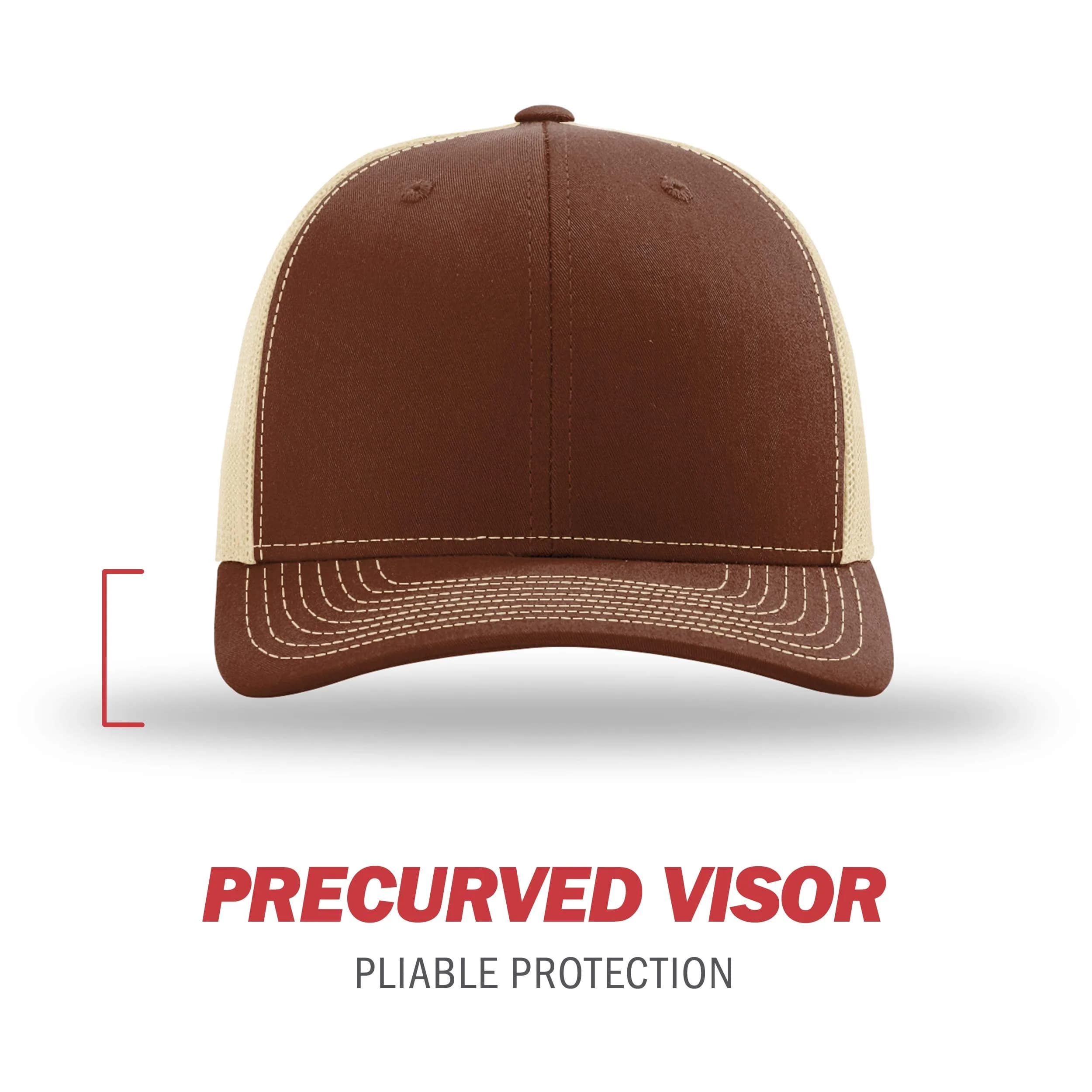 Richardson Unisex 112 Trucker Cap - Split Brown/Khaki, One Size - view 2