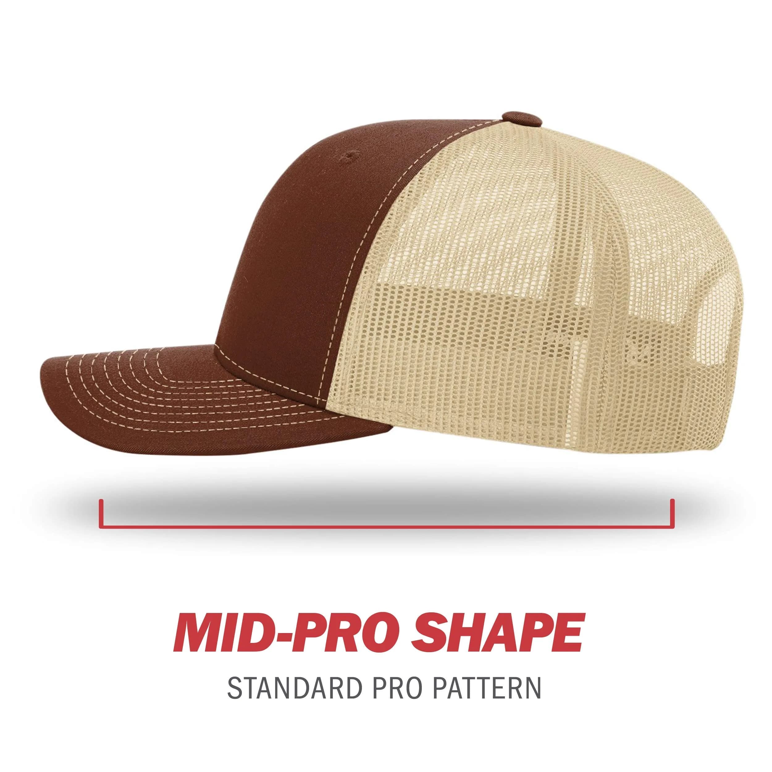Richardson Unisex 112 Trucker Cap - Split Brown/Khaki, One Size - view 3