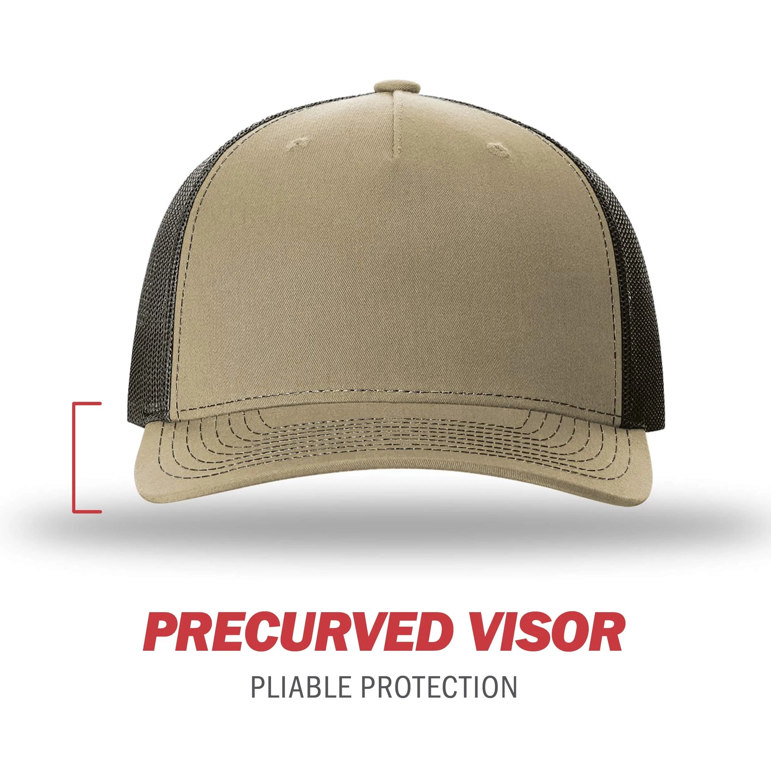 Richardson Unisex 112 Trucker Adjustable Snapback Baseball Cap Khaki/Coffee One Size - view 2