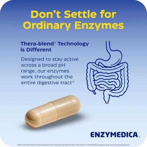 Enzymedica Digest Gold, Maximum Strength, ATPro Energy Support - 240 Caps | Fast Digestive Enzymes for Gas & Bloating thumbnail 7