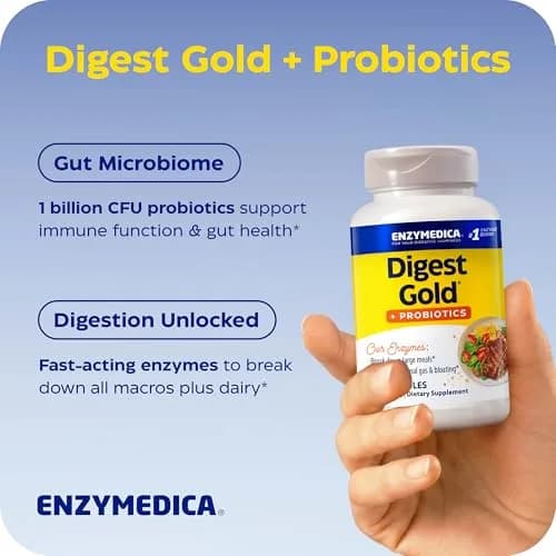 Enzymedica Digest Gold + Probiotics 45 Capsules | Supports Gas & Bloating, Digestive Health thumbnail 5