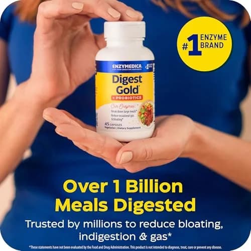 Enzymedica Digest Gold + Probiotics 45 Capsules | Supports Gas & Bloating, Digestive Health thumbnail 7