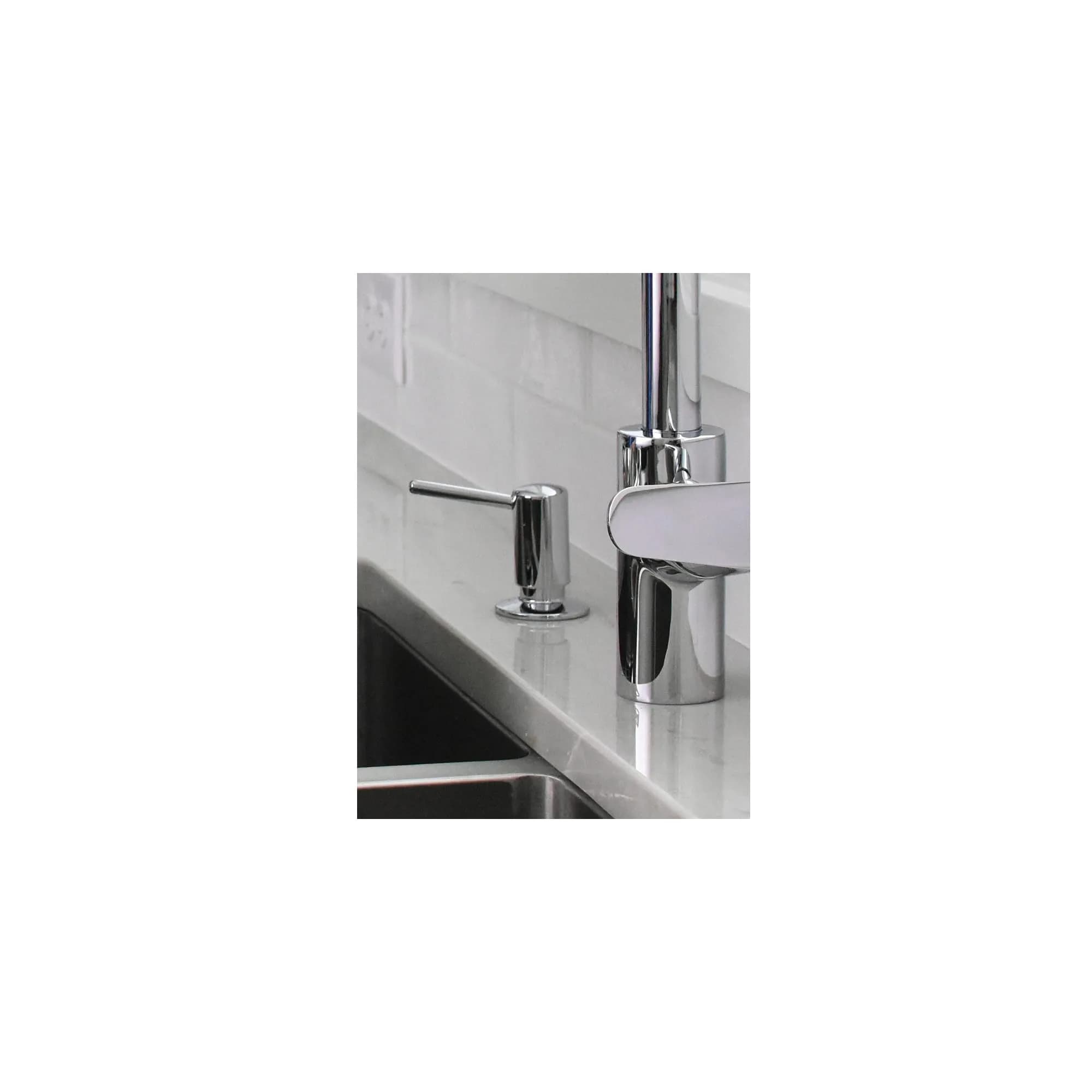 hansgrohe Contemporary Premium Modern Soap Dispenser 473ml (16 fl oz) | Chrome Finish, 16 oz Capacity - view 2