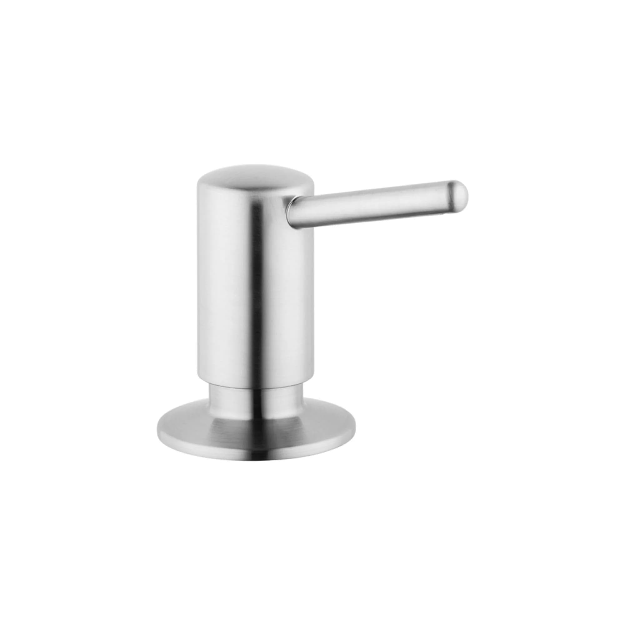 hansgrohe Contemporary Soap Dispenser, Stainless Steel Optic 473ml (16 fl oz) | Premium Modern Kitchen Fixture