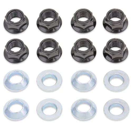 Bolt Motorcycle Hardware Lug-Locks Black Wheel Nuts | Universal Fit for ATVs thumbnail 1