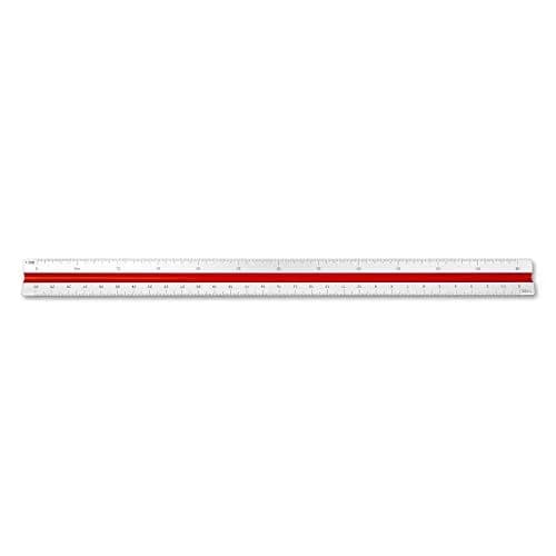 Alumicolor 3451-1 Aluminum Architect Metric Drafting Scale 30cm (11.81 inches) | Professional Architectural Tool thumbnail 3