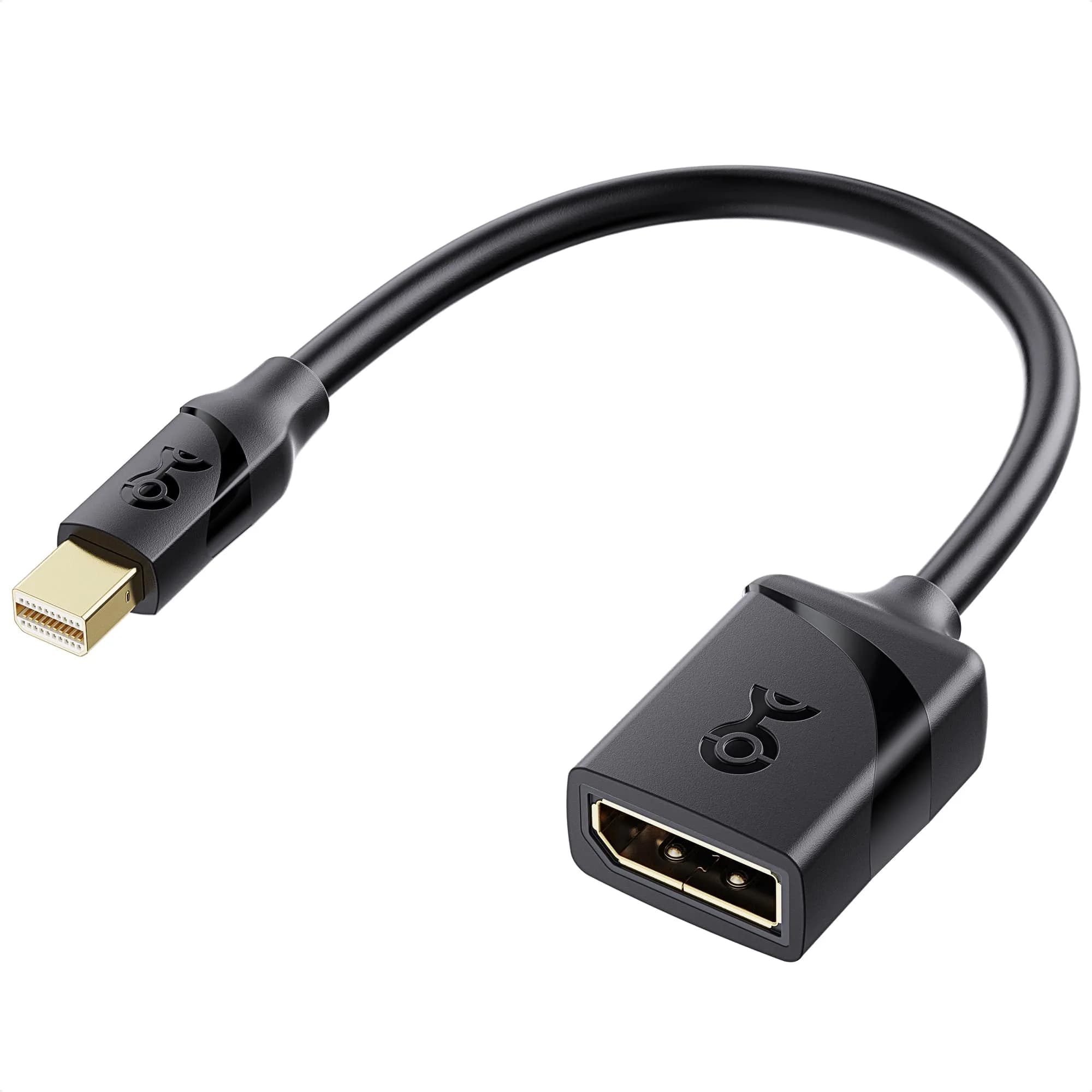 Cable Matters 8K Mini DisplayPort to DisplayPort 1.4 Adapter | 7680x4320 @ 60Hz, Thunderbolt 2 Compatible - main product image