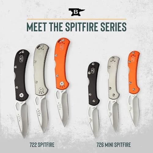 Buck Knives 726 Mini Spitfire EDC Pocket Knife, Orange, 3.75in | Slim, Durable, Made in USA thumbnail 7