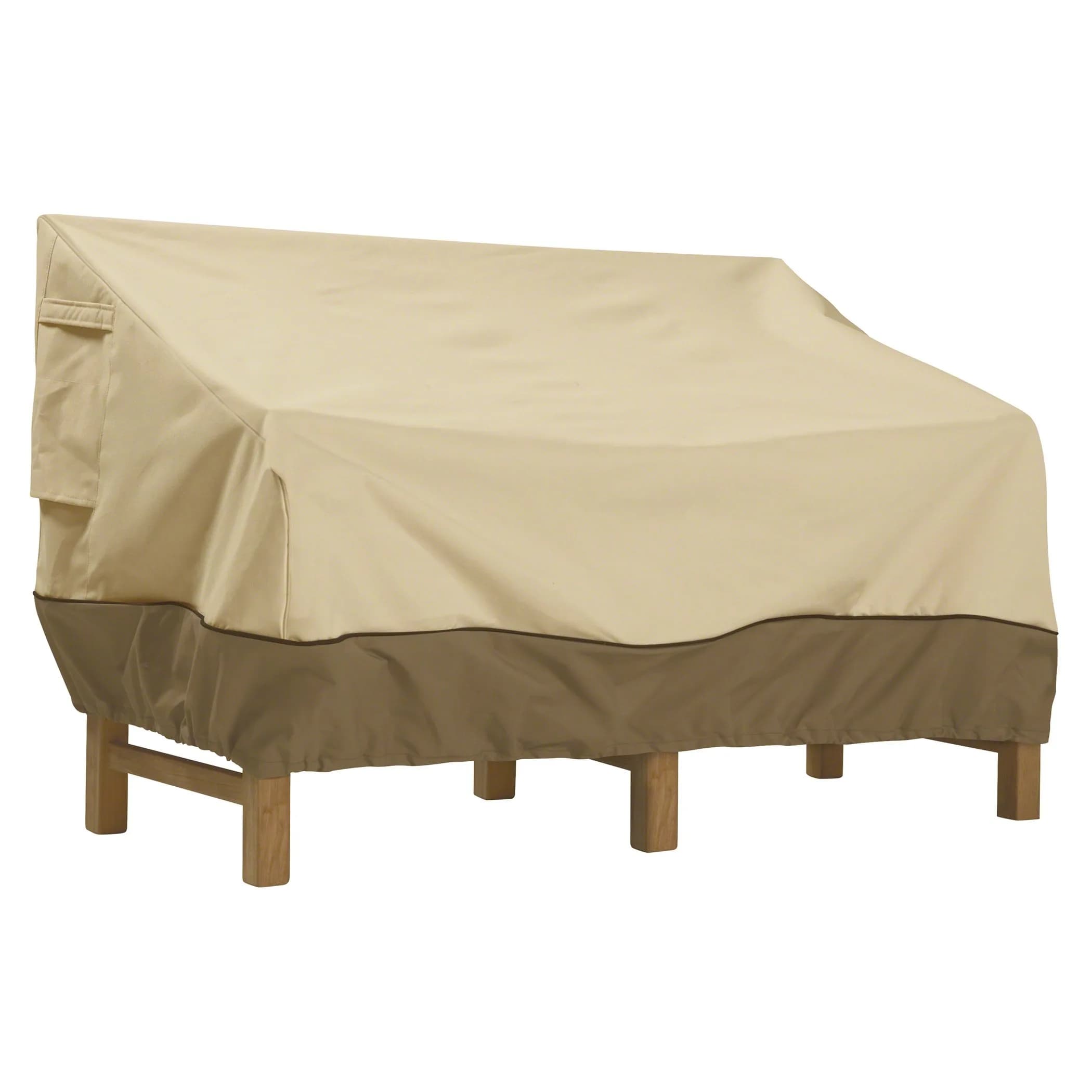 Classic Accessories Veranda Water-Resistant 104 Inch Patio Sofa/Loveseat Cover | Durable UV & Water-Resistant Fabric