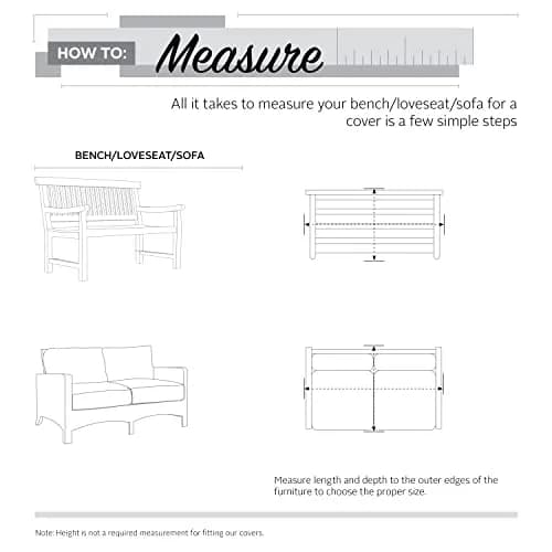 Classic Accessories Veranda Water-Resistant 104 Inch Patio Sofa/Loveseat Cover | Durable UV & Water-Resistant Fabric thumbnail 4