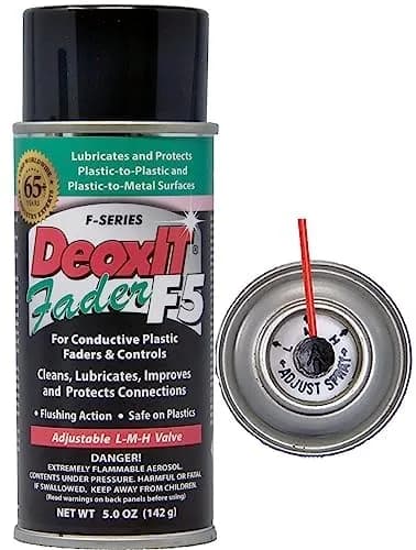 CAIG DeoxIT D5S6 Contact Cleaner & F5S-H6 FaderLube Spray - 296ml (10 oz) | Cleans, Improves Conductivity, Lubricates Electrical Contacts thumbnail 4