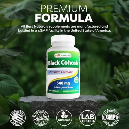 Best Naturals Black Cohosh 540 mg | Herbal Supplement for Menopause & Hormonal Balance thumbnail 5