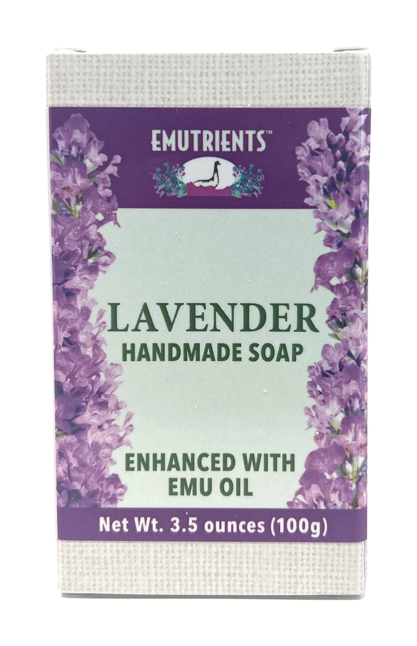 Montana Emu Ranch Lavender Handmade Soap 3.5 oz (99 g) | Natural Herbal Scent with Pure Emu Oil - main product image