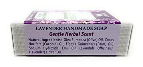 Montana Emu Ranch Lavender Handmade Soap 3.5 oz (99 g) | Natural Herbal Scent with Pure Emu Oil thumbnail 4