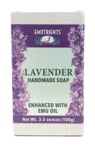 Montana Emu Ranch Lavender Handmade Soap 3.5 oz (99 g) | Natural Herbal Scent with Pure Emu Oil thumbnail 1