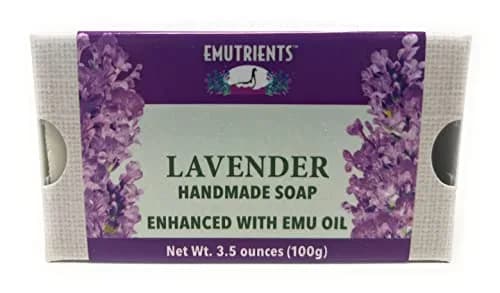 Montana Emu Ranch Lavender Handmade Soap 3.5 oz (99 g) | Natural Herbal Scent with Pure Emu Oil thumbnail 2