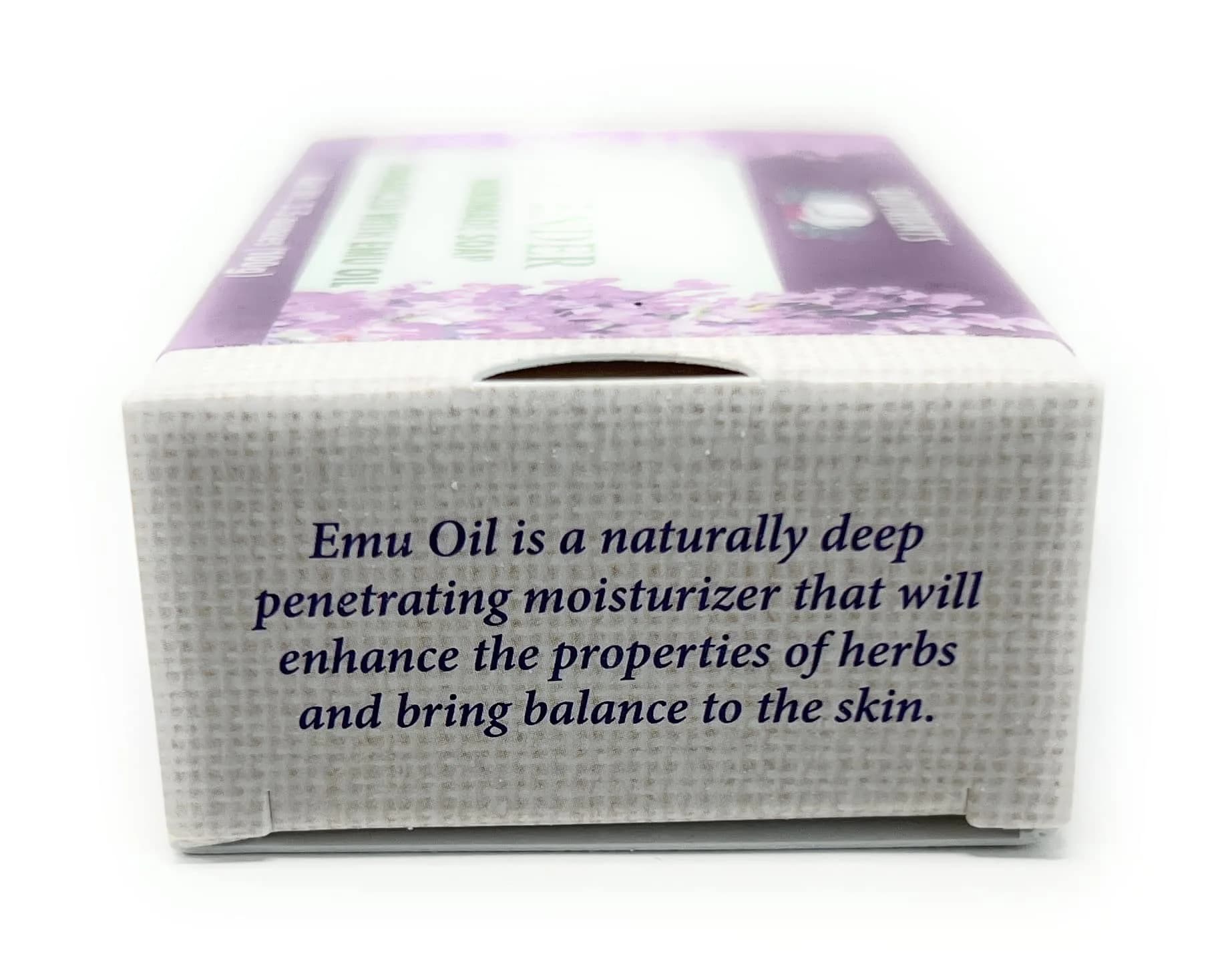 Montana Emu Ranch Lavender Handmade Soap 3.5 oz (99 g) | Natural Herbal Scent with Pure Emu Oil - view 3