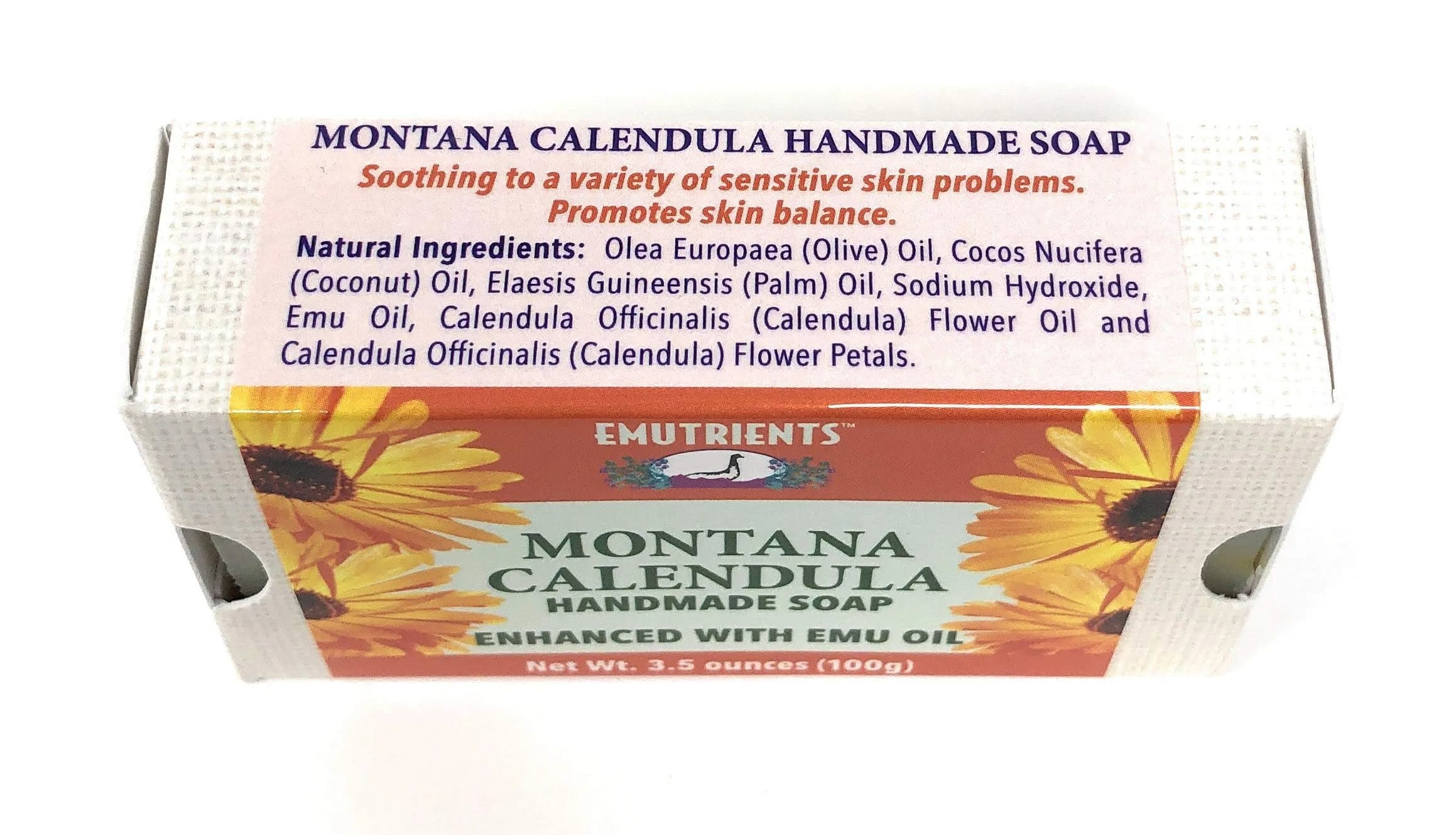 Montana Emu Ranch Montana Calendula Handmade Soap 3.5 oz (99 g) | Soothes Sensitive Skin - view 2