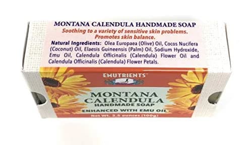Montana Emu Ranch Montana Calendula Handmade Soap 3.5 oz (99 g) | Soothes Sensitive Skin thumbnail 2