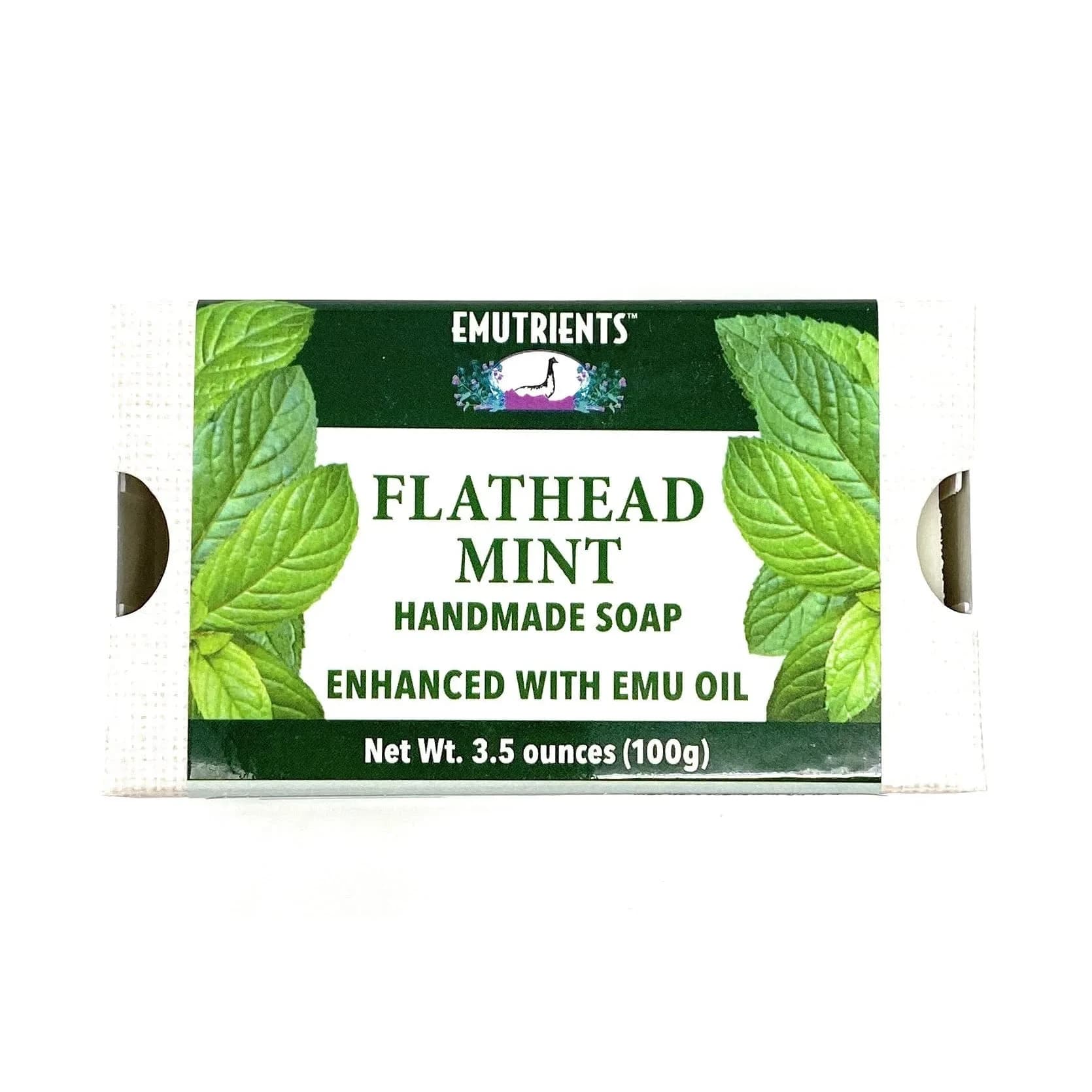 Montana Emu Ranch Lavender Handmade Soap 3.5 oz (99 g) | Natural Herbal Scent with Pure Emu Oil — Mint